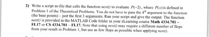 By using MATLAB answer the question number 2. May need the