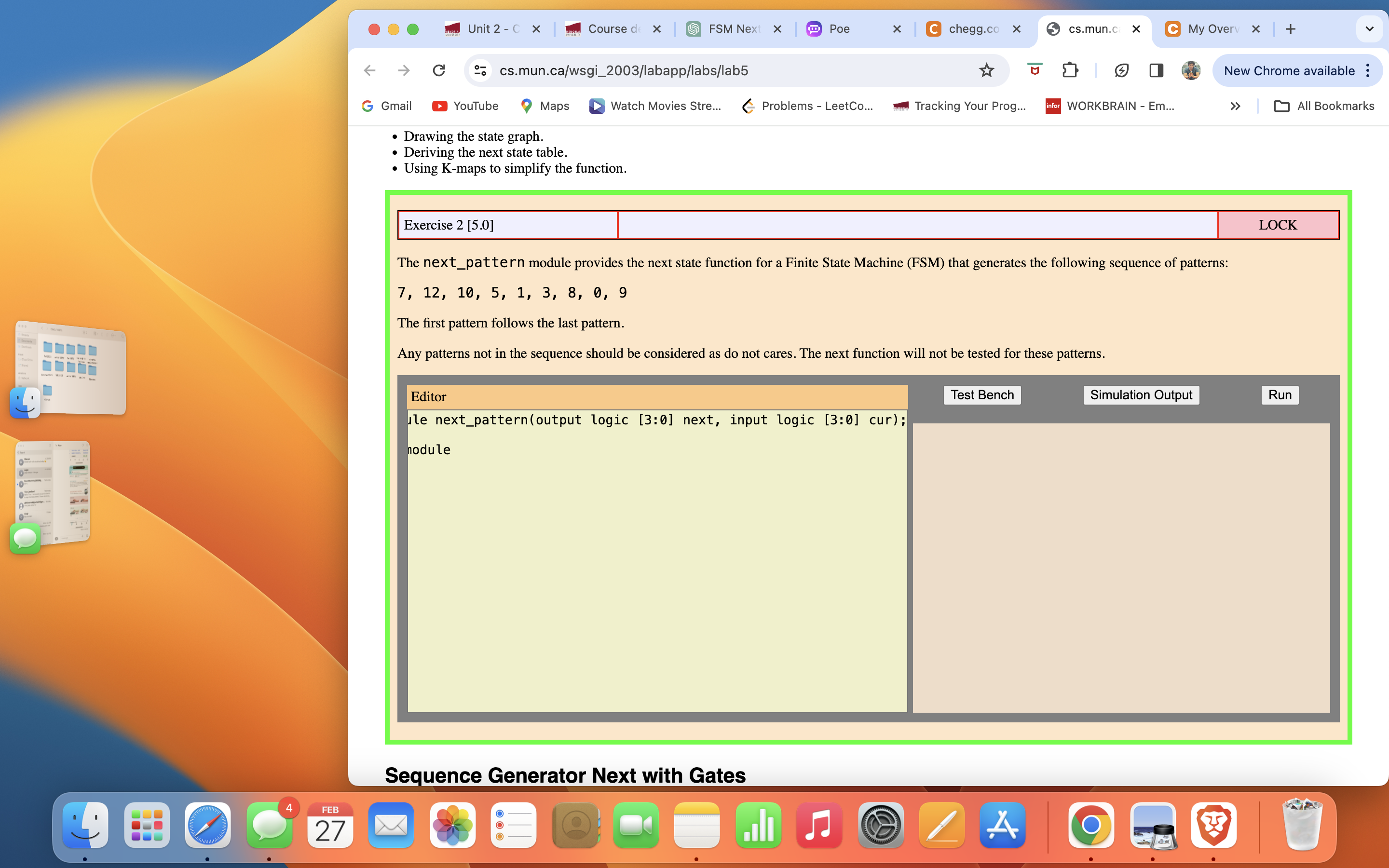  The next_pattern module provides the next state function for a Finite