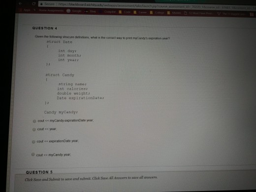 ?tit calories; struct fruit string name: string color; int calories: True False
