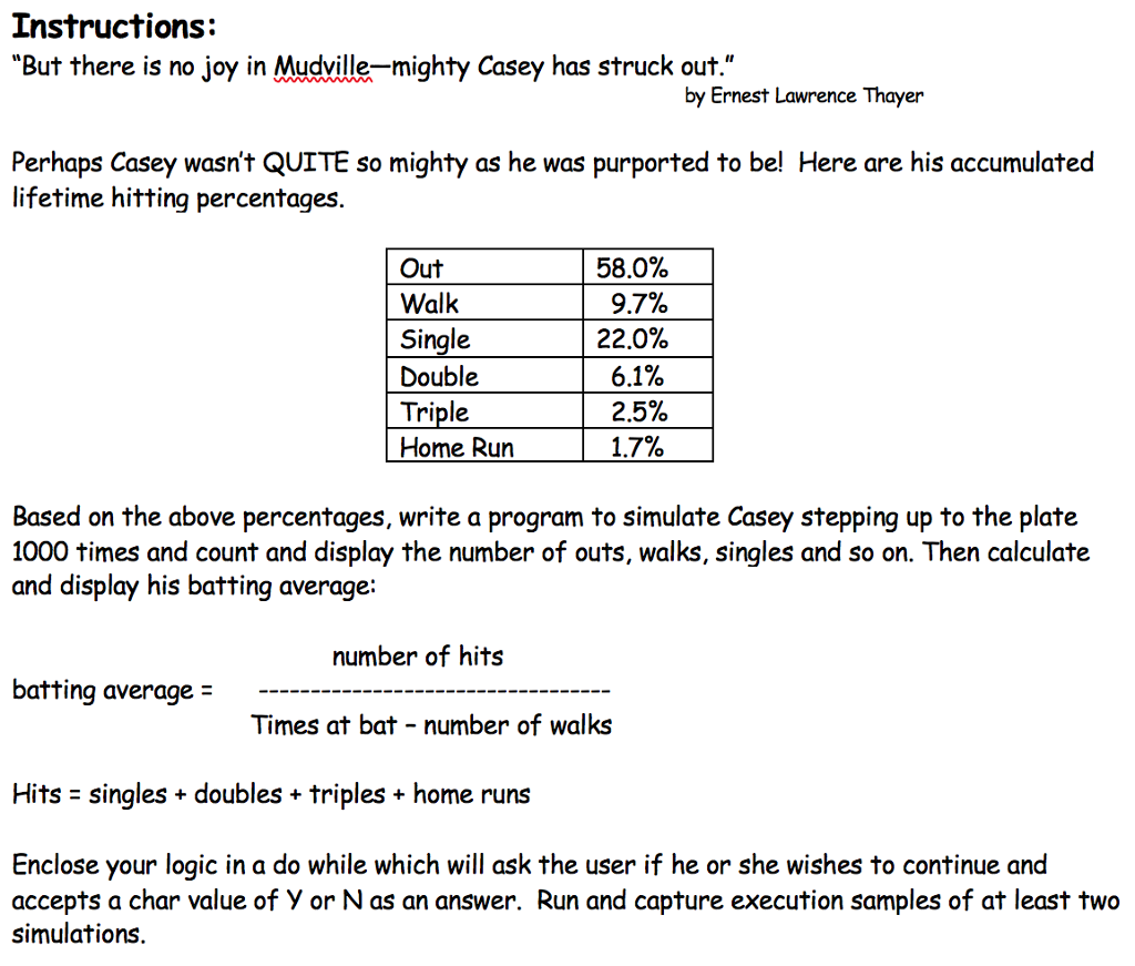 C++ Program. Dont use arrays Instructions: "But there is no joy in