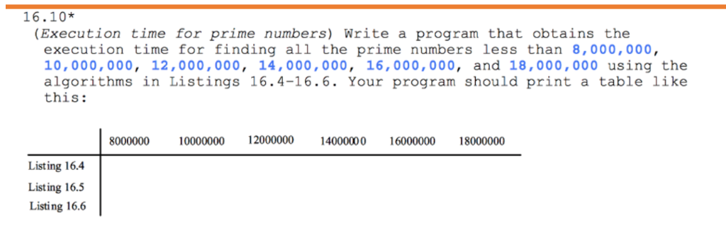  Please use Python 3.6 I need the answer for question 16.10