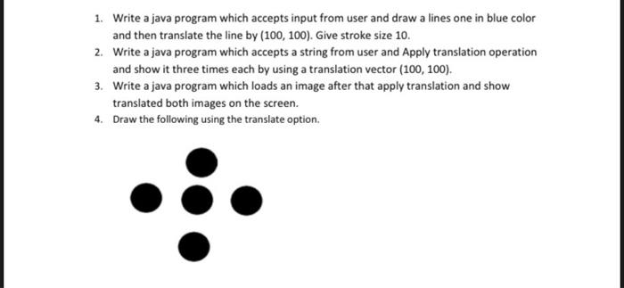  1. Write a java program which accepts input from user and