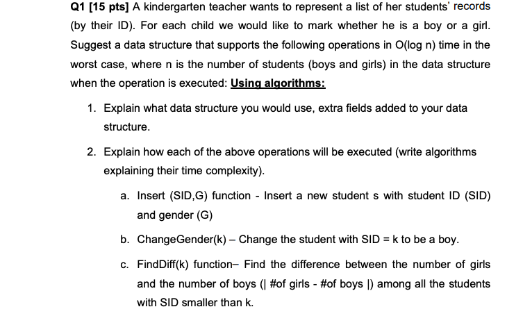  Data structures @ JAVA do the algorithm in part a with