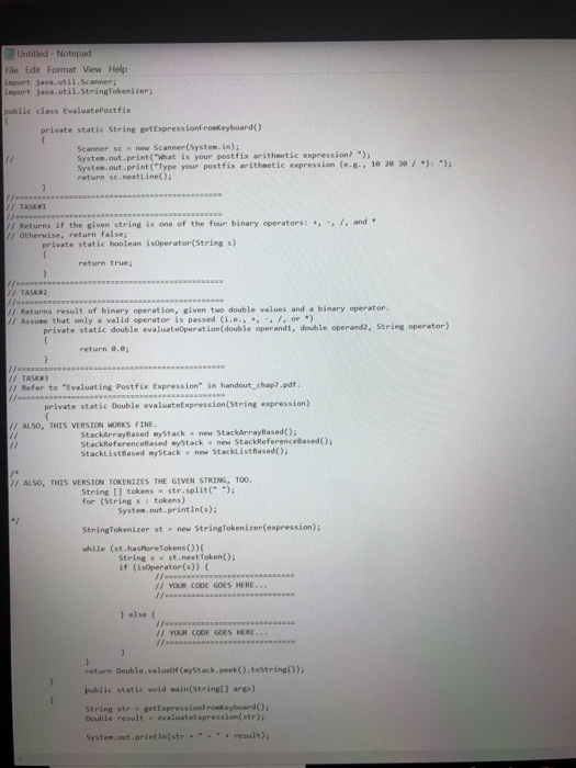 expression You are free to use one of the following three stack