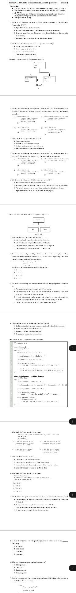  multiple choice questions/c++ dont care I solved last night. . SECTXOKA: