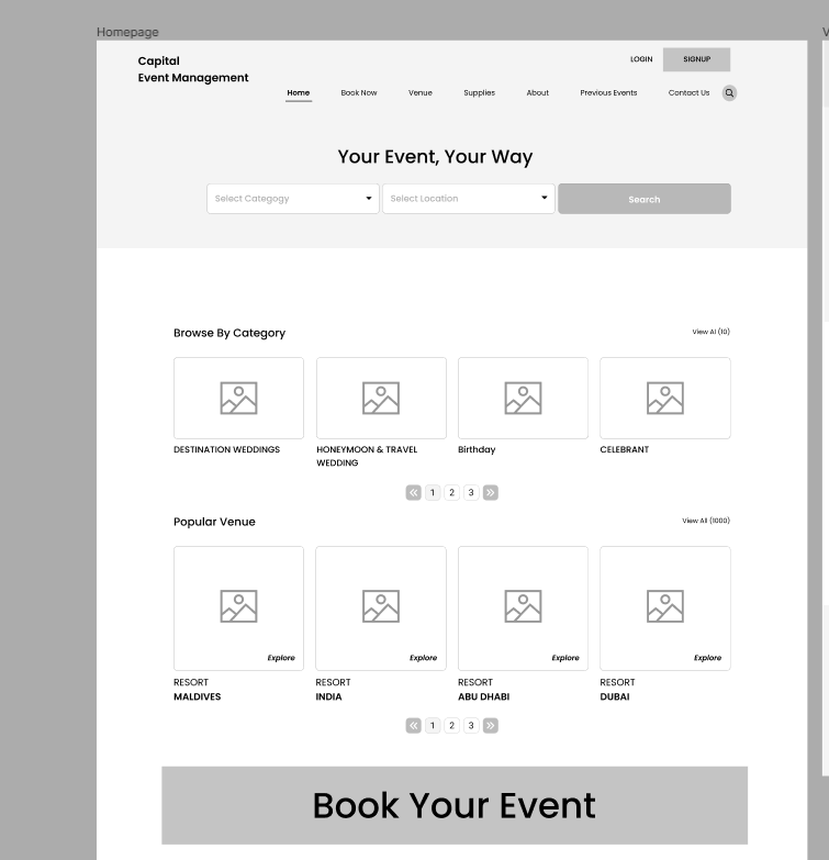 I am doing an Event management project with backend PHP. Can