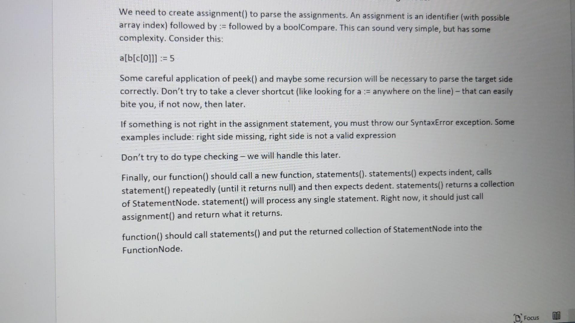 few details that we left out. This is common in language design