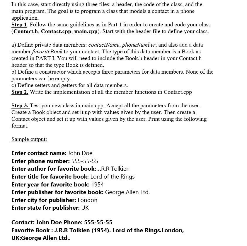  # include using namespace std; #ifndef BOOK_H #define BOOK_H string get_authorName();