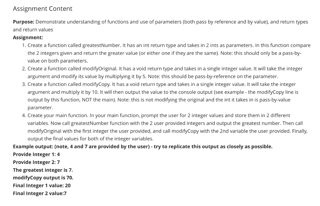  (((Make sure its #include )))not stud.io please! Assignment Content Purpose: Demonstrate
