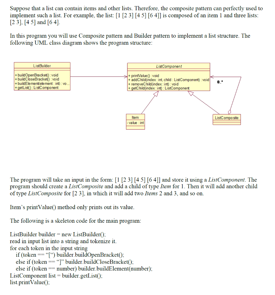 This Question must be done in JAVA: Suppose that a list can
