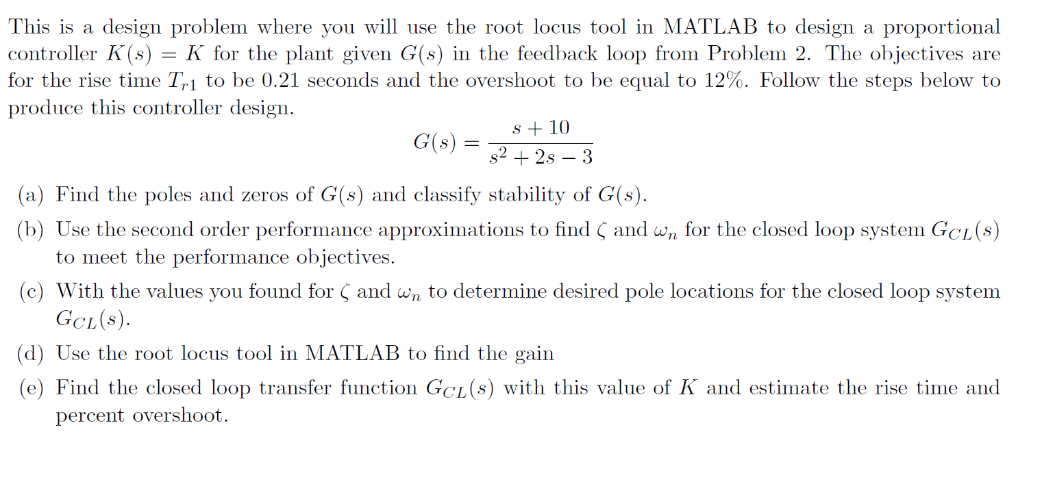 3 This is a design problem where you will use the