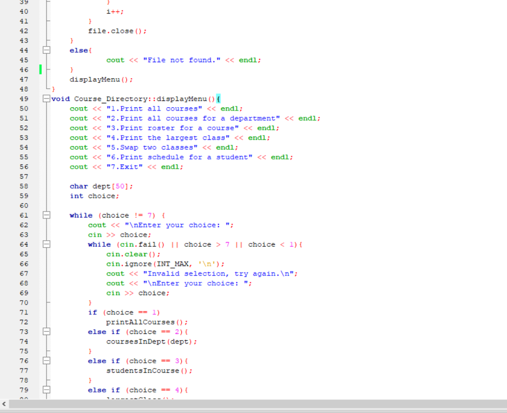 and comments from others. Yes, I am still new to C++ and