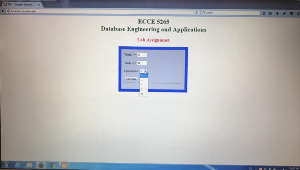 a simple calculator which can perform the basic operations of addition, subtraction,