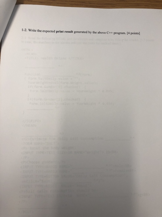 blanks indicate the point for each of them.l #includec iostream #include c