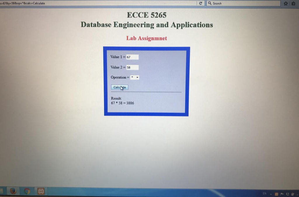 multiplication, division and mod on the given two numbers and show result