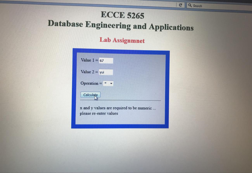 to user. You have to perform the validation check on user input