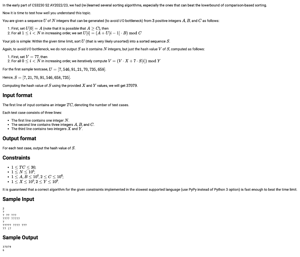  1. First, set U[0]=A (note that it is possible that AC