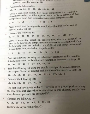 c++ assignment . I only need the ansers to question number 2,