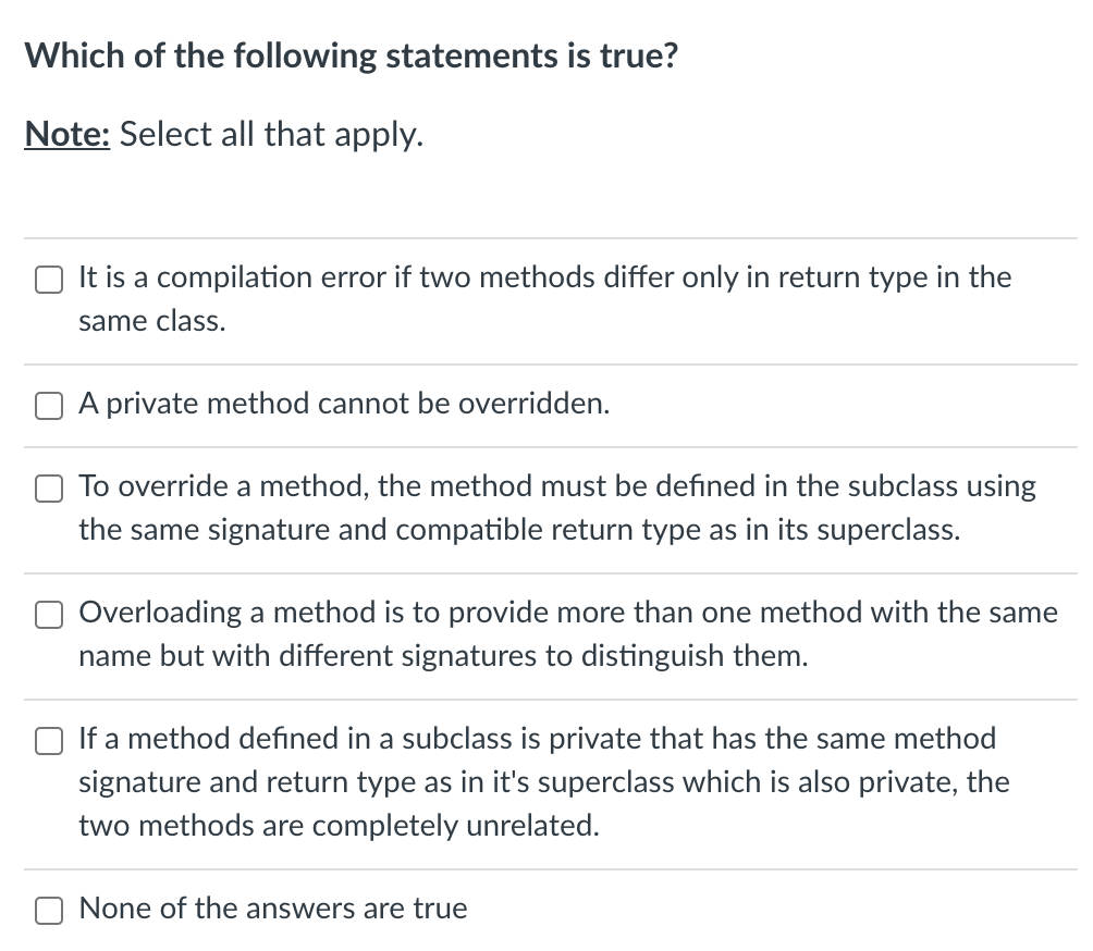 if x >= y The order of evaluation is not deterministic. n