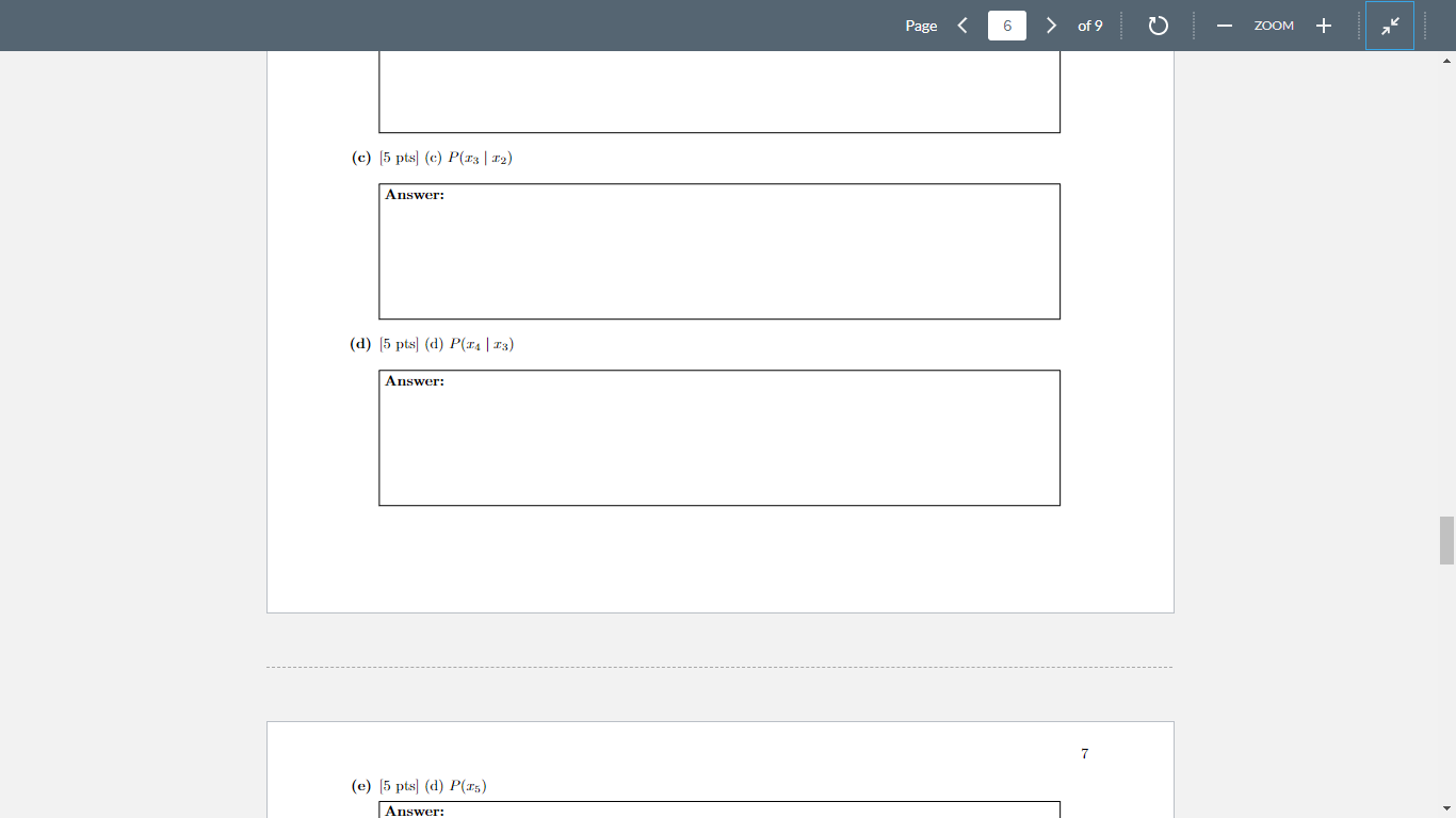 Bronchitis) True or False? Why? (b) [5 pts] Is (Bronchitis X -