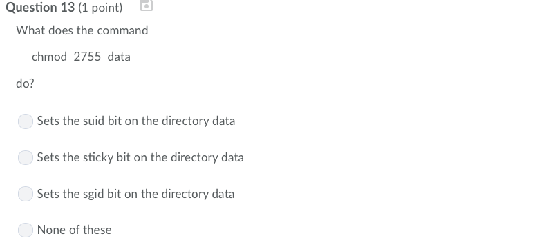 on the directory test are set as in the picture above. Which