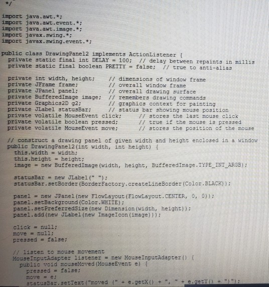 Drawing Panel In this case, the colors do not match, so after