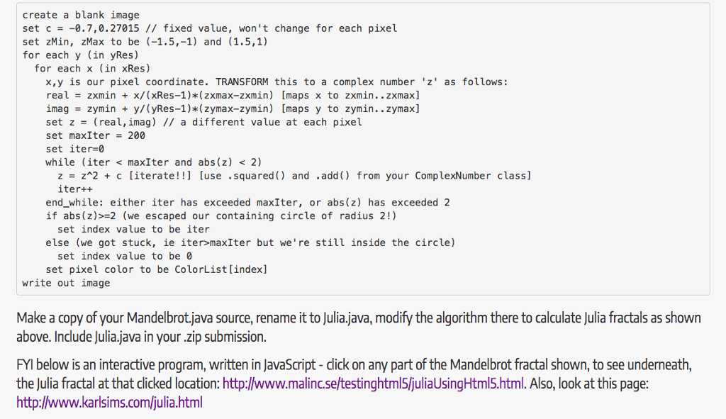 multiplication, addition) on it *ColorList: for creating a randomized color list (ArrayList-Color)