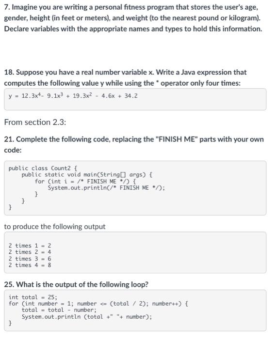 the evaluation of the following expressions, and give their resulting values: A.