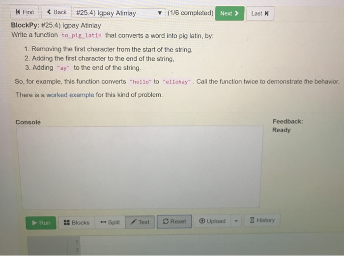 Reset 0 Upload | | History 1 print(1-5 and 1 . 5