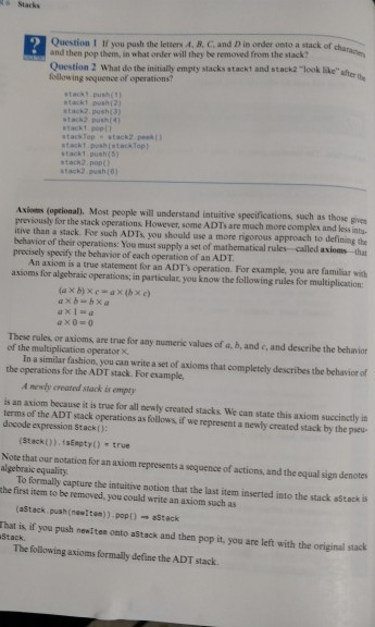 OGRAMMING PROBLEMS Using the class stack in the Standard Template Library, define