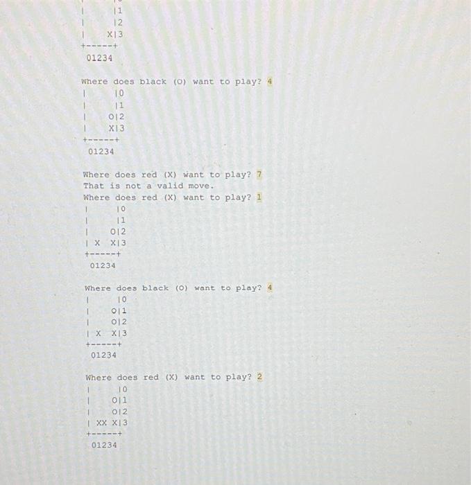 inner lists will store strings. Each string must be one of 'red',