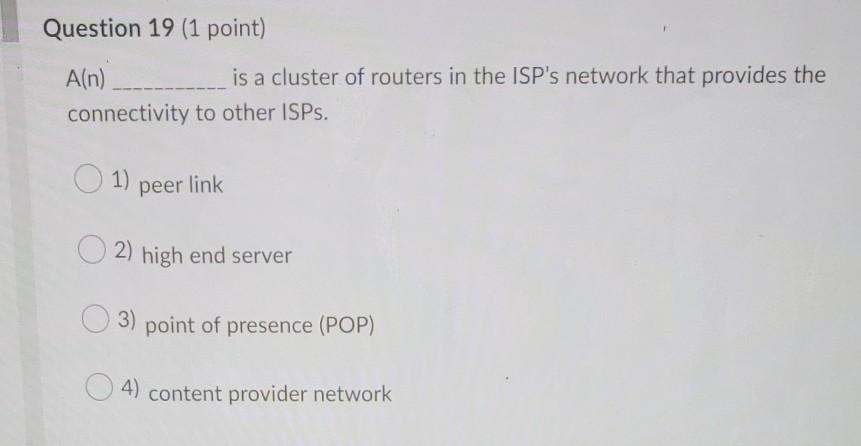 Which of the following statements is not true? 1) The status code