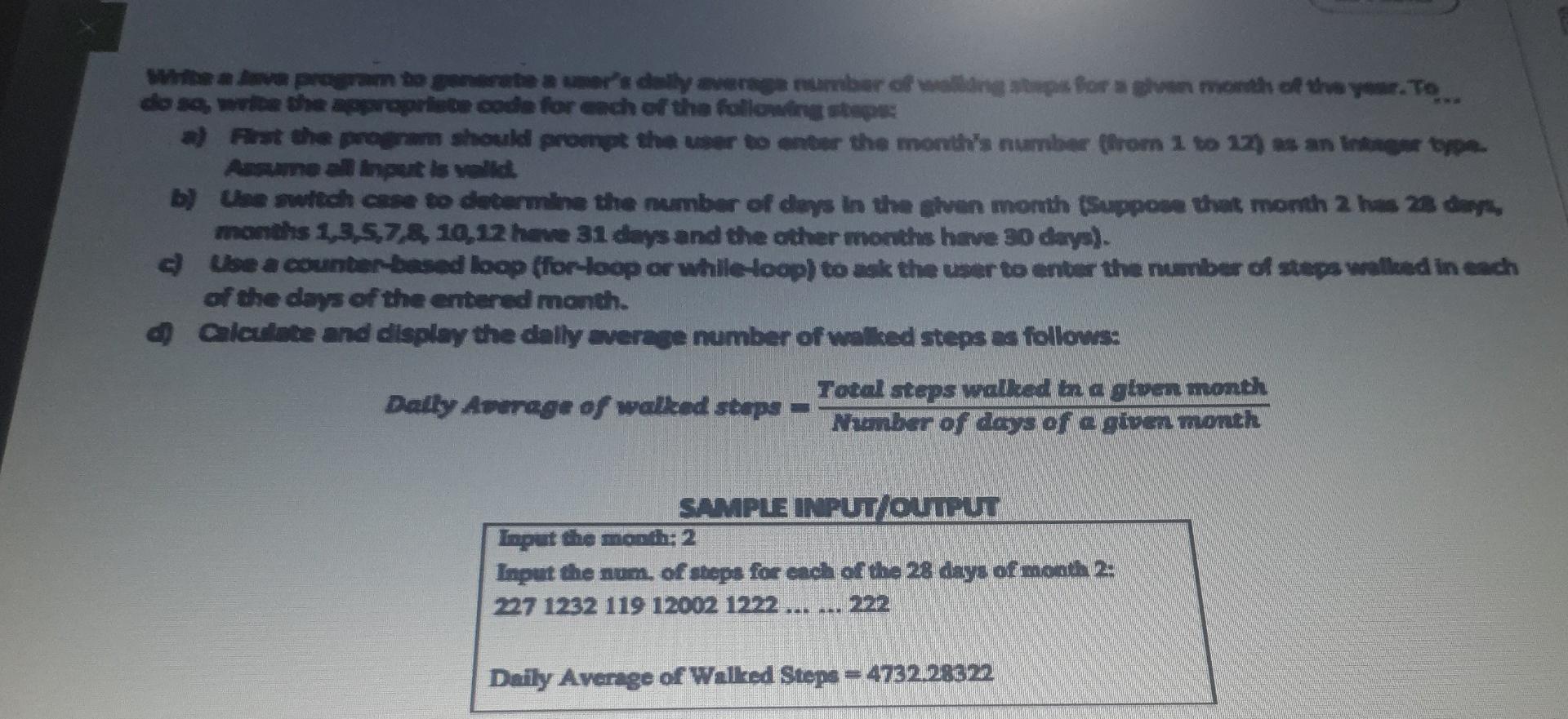 with a ve program te grote a umore delly average number