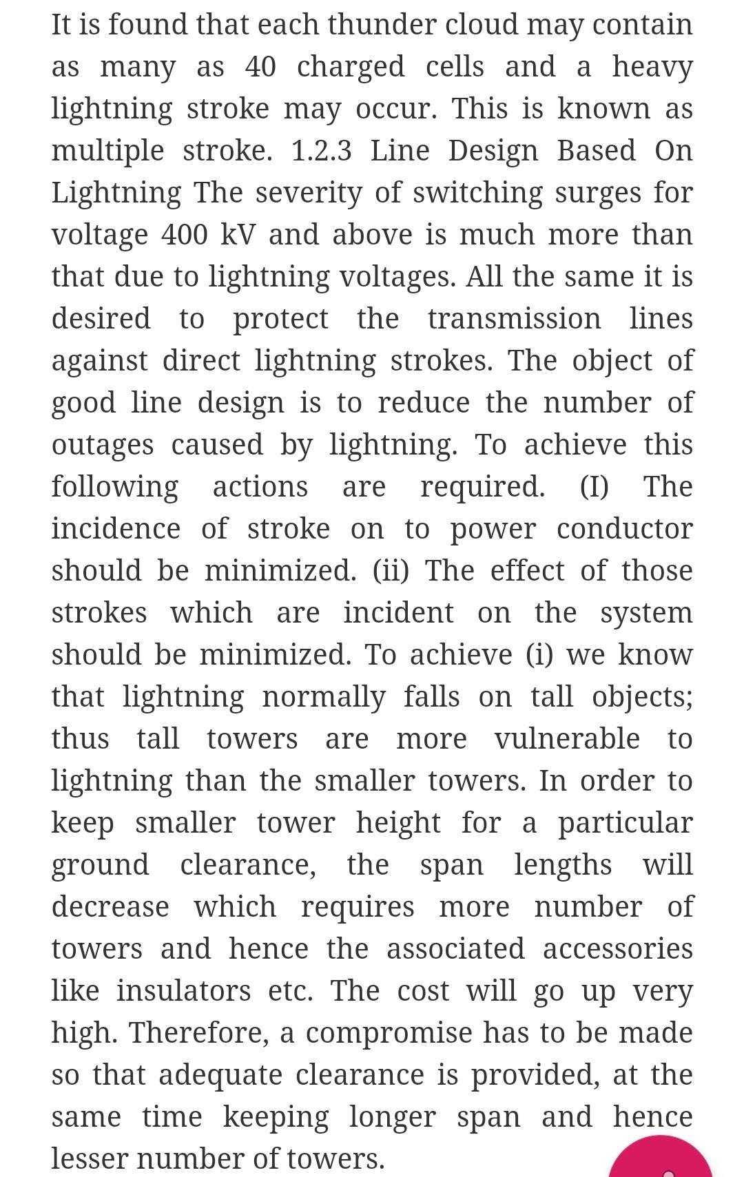 Computer science Engineering .. It is found that each thunder cloud may