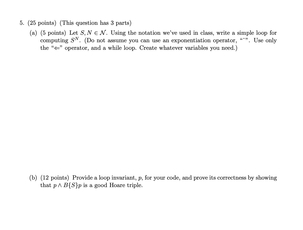 Discrete Math help 5. (25 points) (This question has 3 parts) (a)