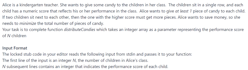 Use Java to solve the problem. Alice is a kindergarten teacher. She