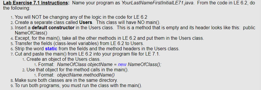 JAVA import java.util.Scanner; public class LE62 { public static void main(String[] args)