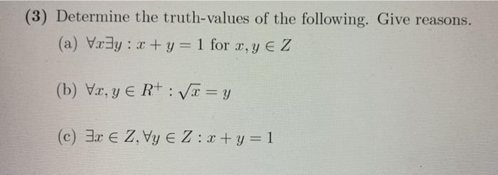 logic and discrete structures sample answer for this sort of questions: (3)