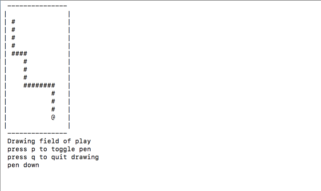 Create a simple map drawing C program that behaves like the one