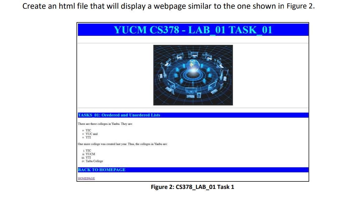  Write html and css code that display the the following figure: