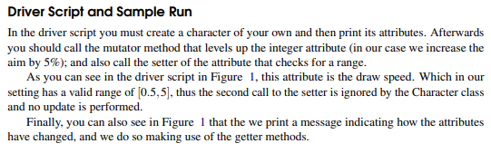 games, it is important that characters have a set of common attributes