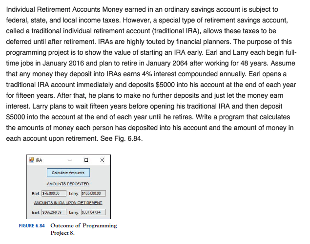 This needs to completed using Visual Basic, loops, and functions! In addition,