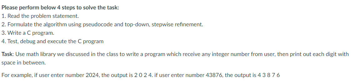  Need help with this C Programming problem 