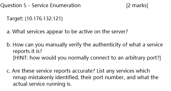 Need some help with this Vulnerability Assessment and Penetration Testing relative questions