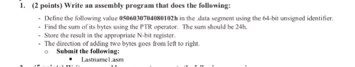  how do i do this in intel x86 MASM assembly? Write