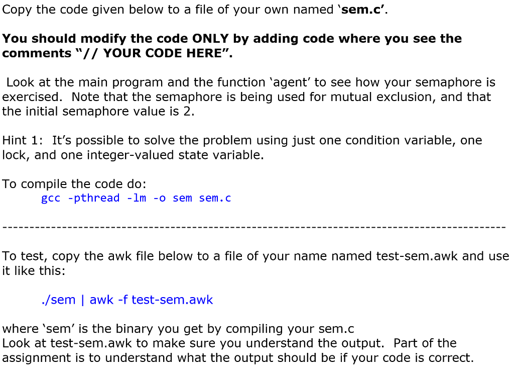 [ C Programming ] Please help me complete this C code where