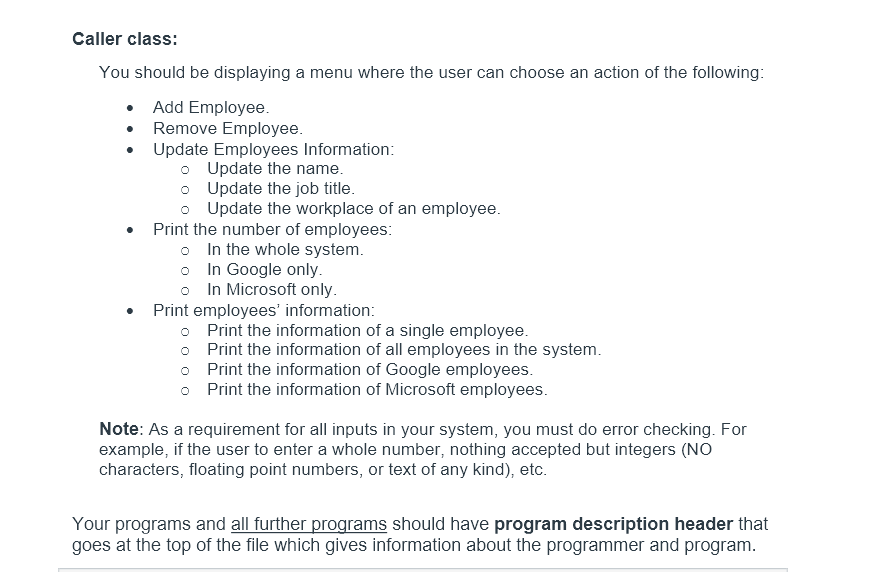 can track employee information for two Organizations (Google and Microsoft). General view