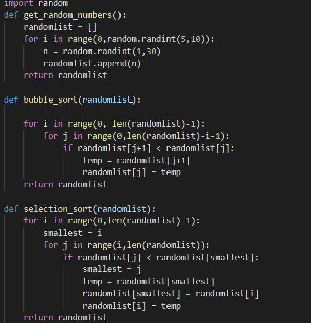 these sorting algorithims work. Implement these additional sorting algorithms: Quick, Modified Quick,