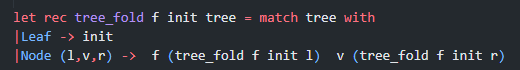 2 functions trim and compose using only tree_fold and without using any