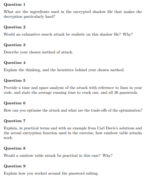 Type or paste question here Question 1 What are the ingredients used